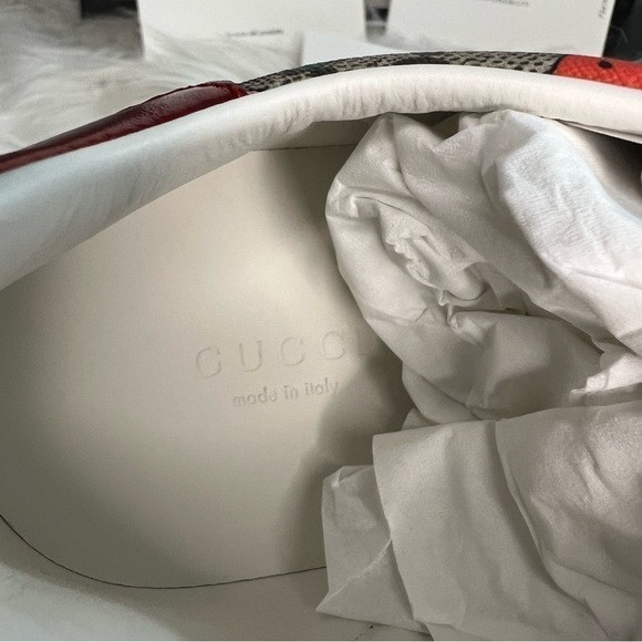 Authentic Gucci Ace Strawberry Sneakers sz 36.5 NIB - Picture 14 of 17